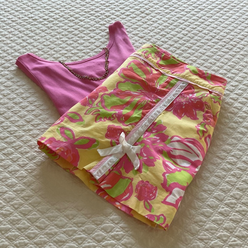 Lilly Pulitzer Vintage Star Fruit Mini Skort